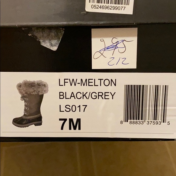 London Fog Black Snow Boots - Picture 4 of 4